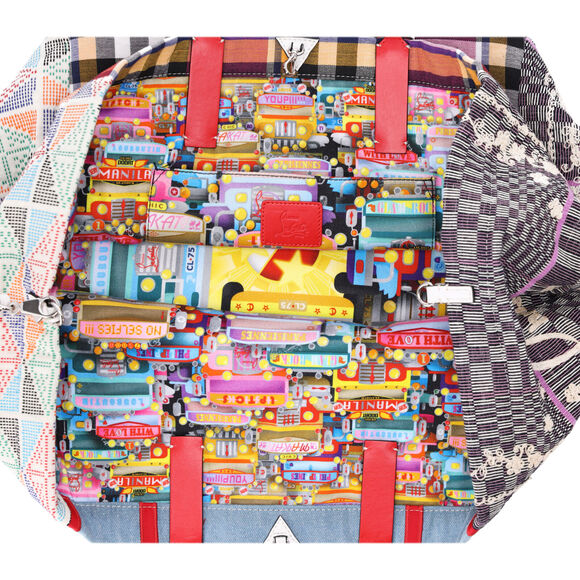 Christian Louboutin Manilacaba Caba Large Tote Motif Embroidered Multicolor - Picture 4 of 10